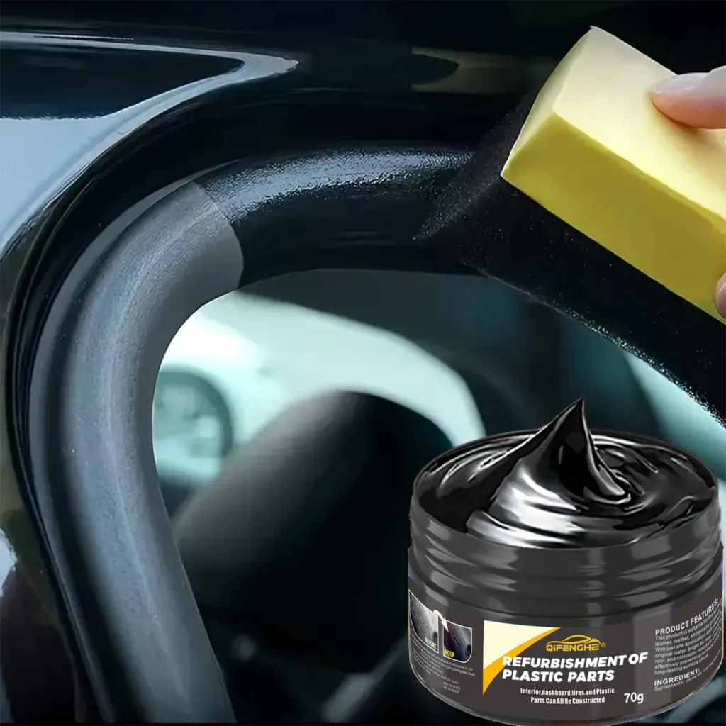 Cera Rigenerante per Plastiche Auto — Cruscotto, Paraurti e Pneumatici — immagine 4
