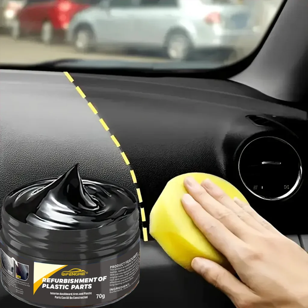 Cera Rigenerante per Plastiche Auto — Cruscotto, Paraurti e Pneumatici — immagine 5
